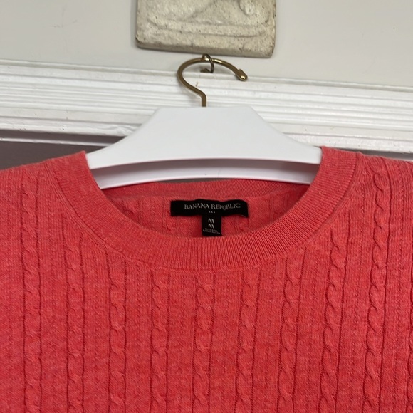 Coral banana republic cotton sweater - Picture 2 of 4